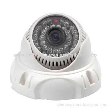 CCD dome camera with 700TVL resolution, 1/3" sensor /3.6mm lens/36pcs LEDs/ICR